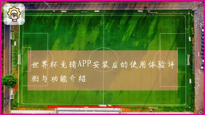世界杯竞猜APP安装后的使用体验评测与功能介绍